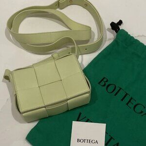 Bottega Veneta WOMENS MINI CASETTE MICRO SHOULDER BAG